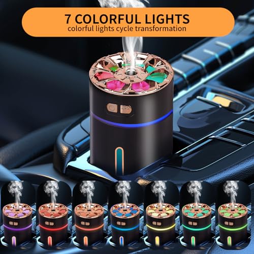 Car Diffuser,Rechargeable car Diffuser air freshener,Humidifier Aromatherapy for car Sydetelis