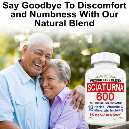 Sciatica Supplement with 600 mg Alpha Lipoic Acid - Sciatic Nerve Support Nuturna