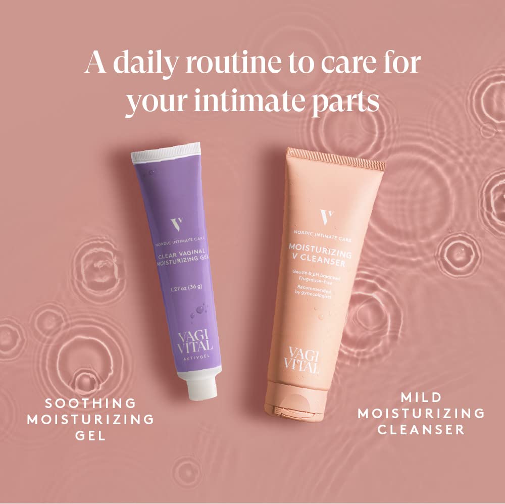 VagiVital V-Cleanser Moisturizing Daily Feminine Wash for Intimate Area, Soap-Free, Fragrance Free VagiVital