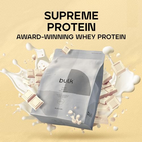 Bulk Pure Whey Protein Powder Shake, White Chocolate, 2.5 kg, Packaging May Vary Bulk