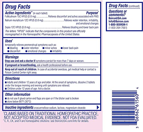 Boiron Cyclease PMS Twin Pack, 120 Tablets Count Boiron