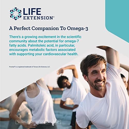 Provinal Purified Omega-7 - Daily Essential Omega 7 Fatty Acids Supplement, Palmitoleic Life Extension