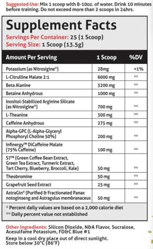 FRONTLINE FORMULATIONS Gauntlet Pre-Workout Powder, Explosive Workouts, Laser Focus, Mid Stim, Amazing Flavor, Veteran Owned and Operated (25 Servings, Margarita Twist)