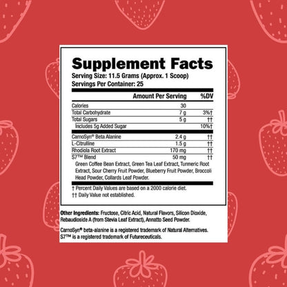 Humble Wellness Pre-Workout: Increase Focus, Decrease Mental Fatigue, Supports Nitric Oxide Booster, Decrease Muscle Fatigue, No Artificial Colors, Vegan, Non GMO, 25 Servings