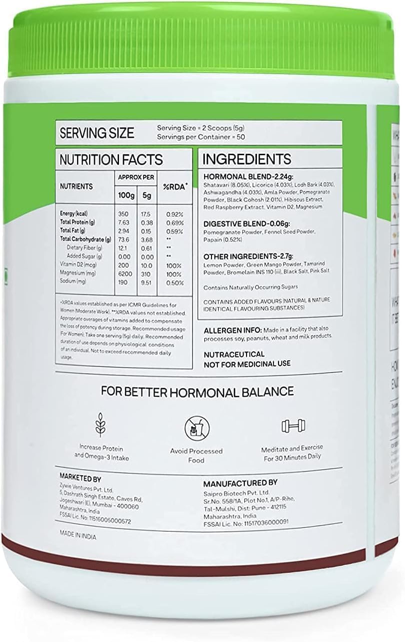 SSAR Plant Based HerBalance Menopause Relief Drink (with Black Cohosh, Lodh Bark & Licorice) My Store