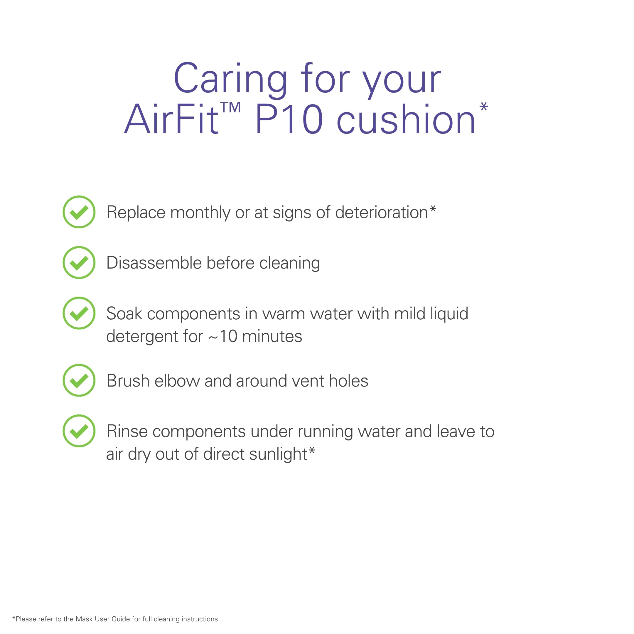 ResMed AirFit P10 Nasal Pillow Replacement Cushion - Medium ResMed