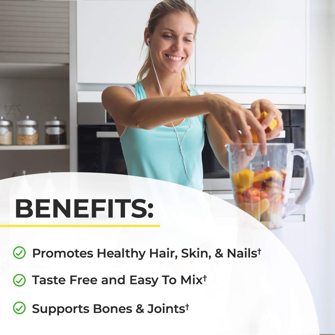 Collagen Peptides Powder - Grass Fed, Pasture Raised with Aminos - Promotes Healthy