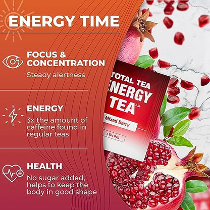 Total Tea Detox Tea & Energy Tea Set - 25 Day Detox Tea - Herbal SIim Tea
