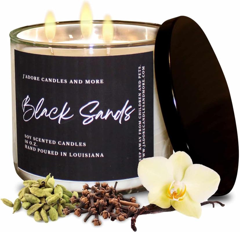 100% Soy Candles Clearance (16 Oz) - Hand Poured Scented with Essential Oil, Aromatherapy Candles