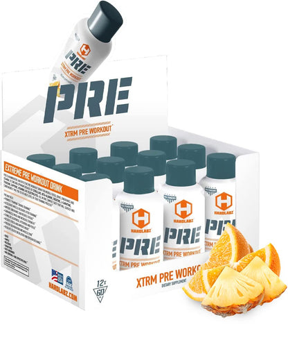 HARDLABZ PRE – Extra Strength Liquid Pre-Workout Energy Shot with Caffeine (250 mg)