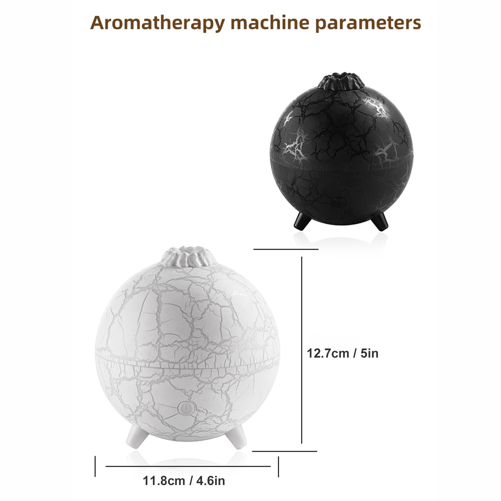 Volcano Humidifier Flame Aromatherapy Diffuser, 7 Colors Flame 200ml Essential Oil Diffusers cjc