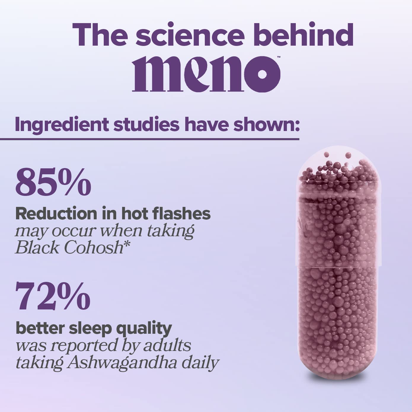 MENO Vitamins for Menopause, 30 Servings (Pack of 1) - Hormone-Free Menopause Supplements O Positiv