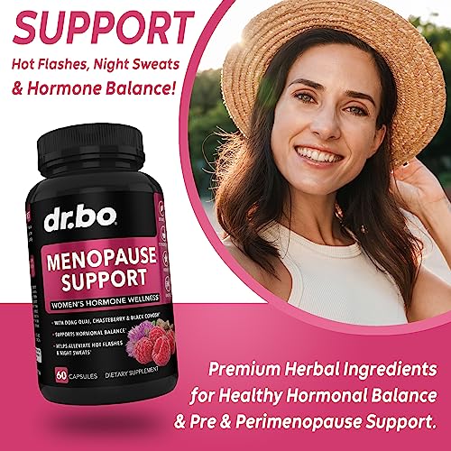 Menopause Supplements for Women Support Pills - Natural Menopause Relief for Hot Flashes DR. BO