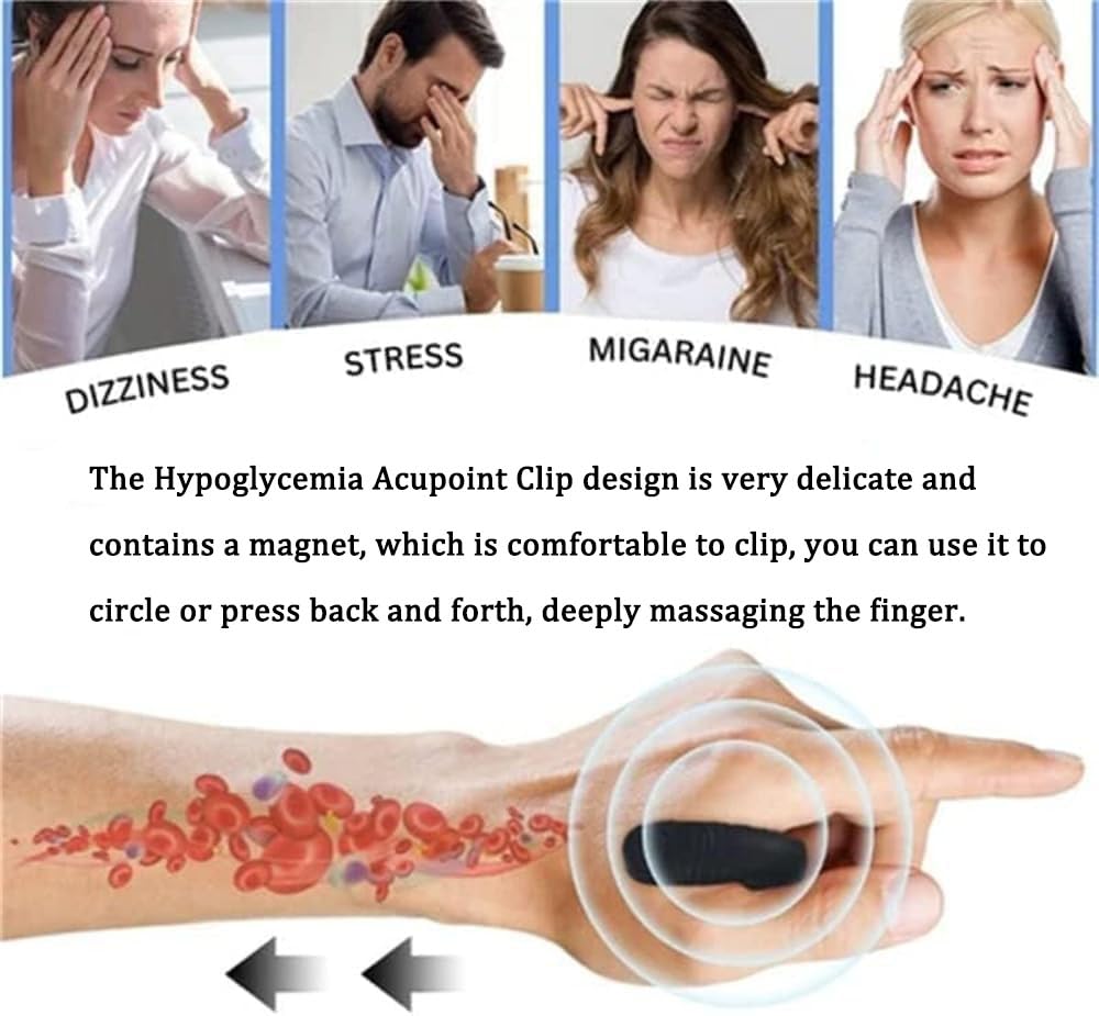Hypoglycemic Acupoint Clip-Hypoglycemia Acupoint Clip, Sugar Control Li4 Acupressure Point Clip KOSIMI
