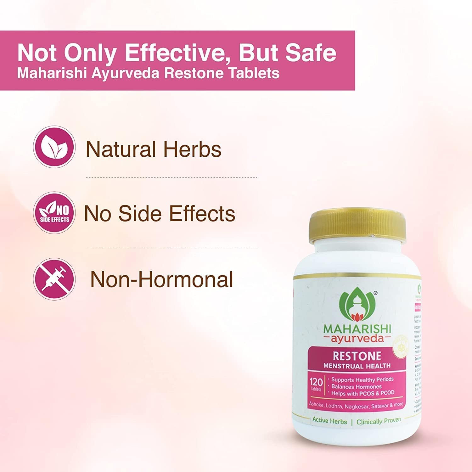 OTAA Ayurveda Restone Tablets | Shatavari PCOD PCOS Supplements for Women | Supports Healthy Periods Generic