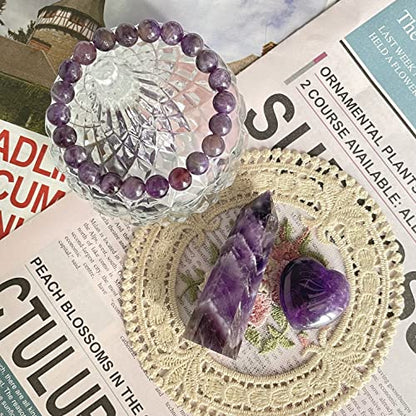 Goplemo Crystals and Healing Stones Gift Set, Amethyst Healing Crystals Set for Reiki Meditation
