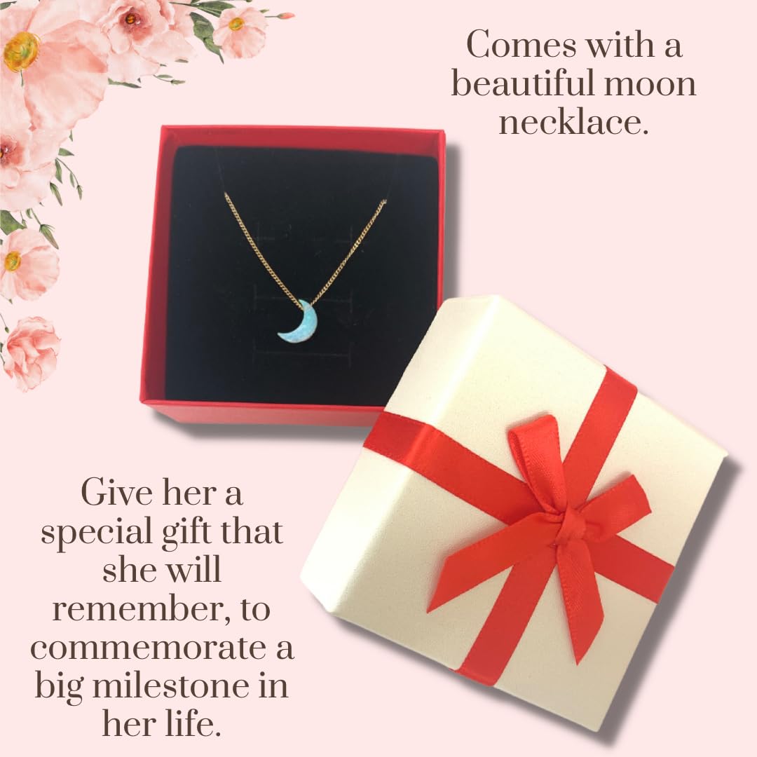 Organic 77 PC Period Kit Moon Box for Teens and Tweens - Organic Cotton Top Sheet Feminine Pads APOPPYCARY