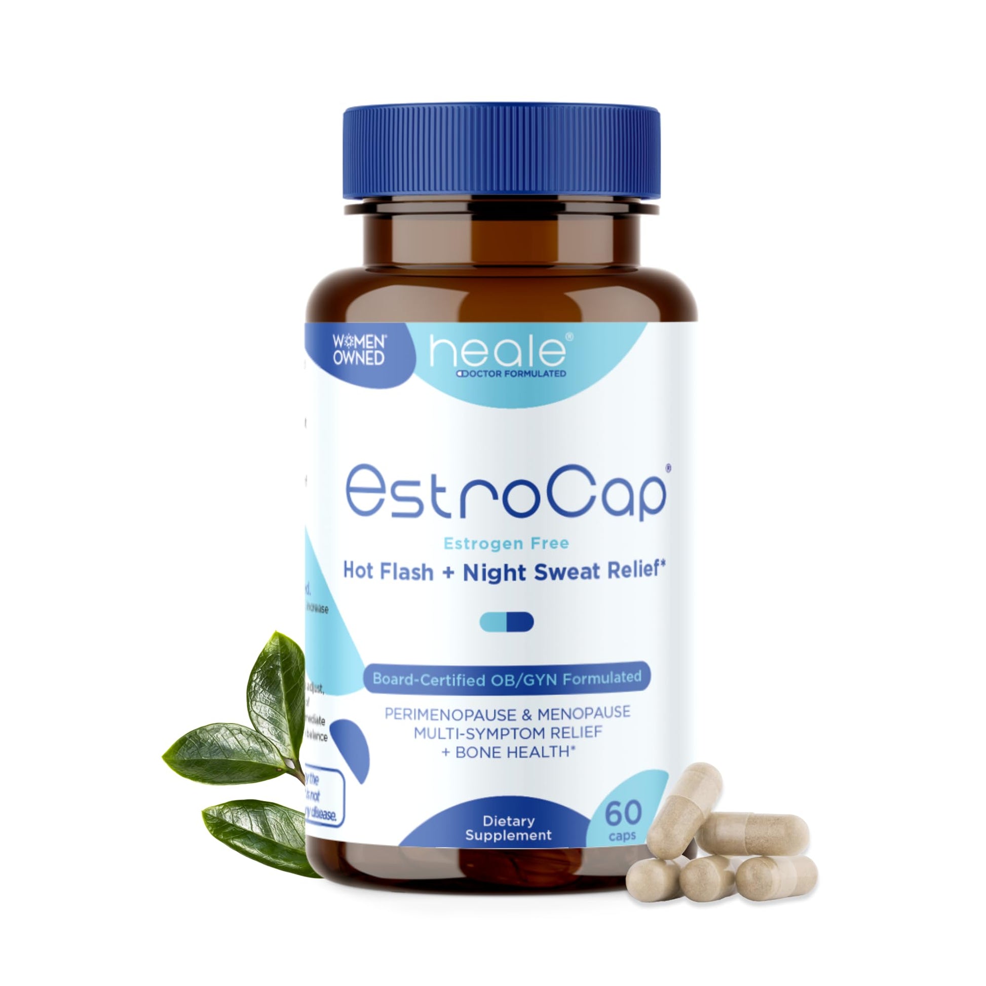 Estrocap by Heale Health Menopause Supplements for Women - Menopausal Relief Vitamins
