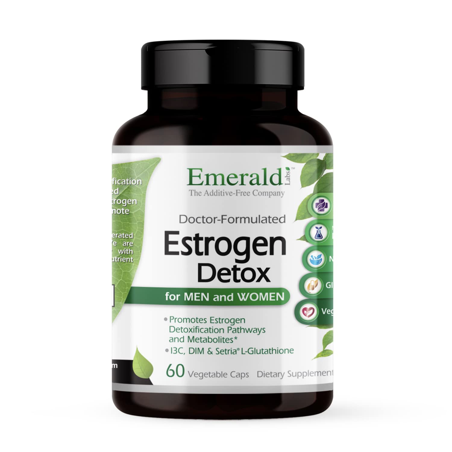 Emerald Labs Estrogen Detox - Dietary Supplement with I3C, DIM, and Setria Glutathione