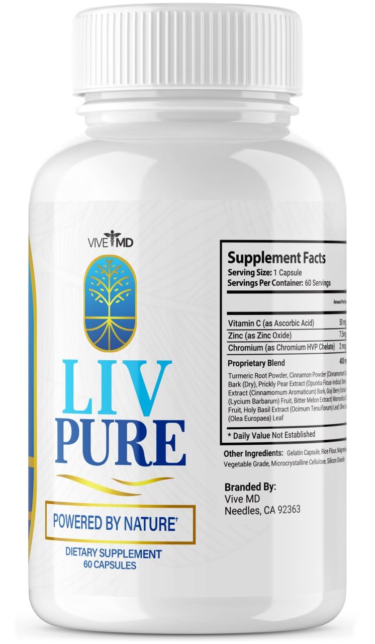 Liv Pure Capsules - Official Formula - Liv Pure Liver Detox Cleanse & Repair - Liver Supplem