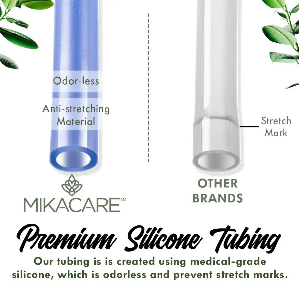 Mikacare Enema Bag Kit Clear Non-Toxic Silicone. for Coffee and Enema Kit for Colon Cleansing - Enema Detox Mikacare