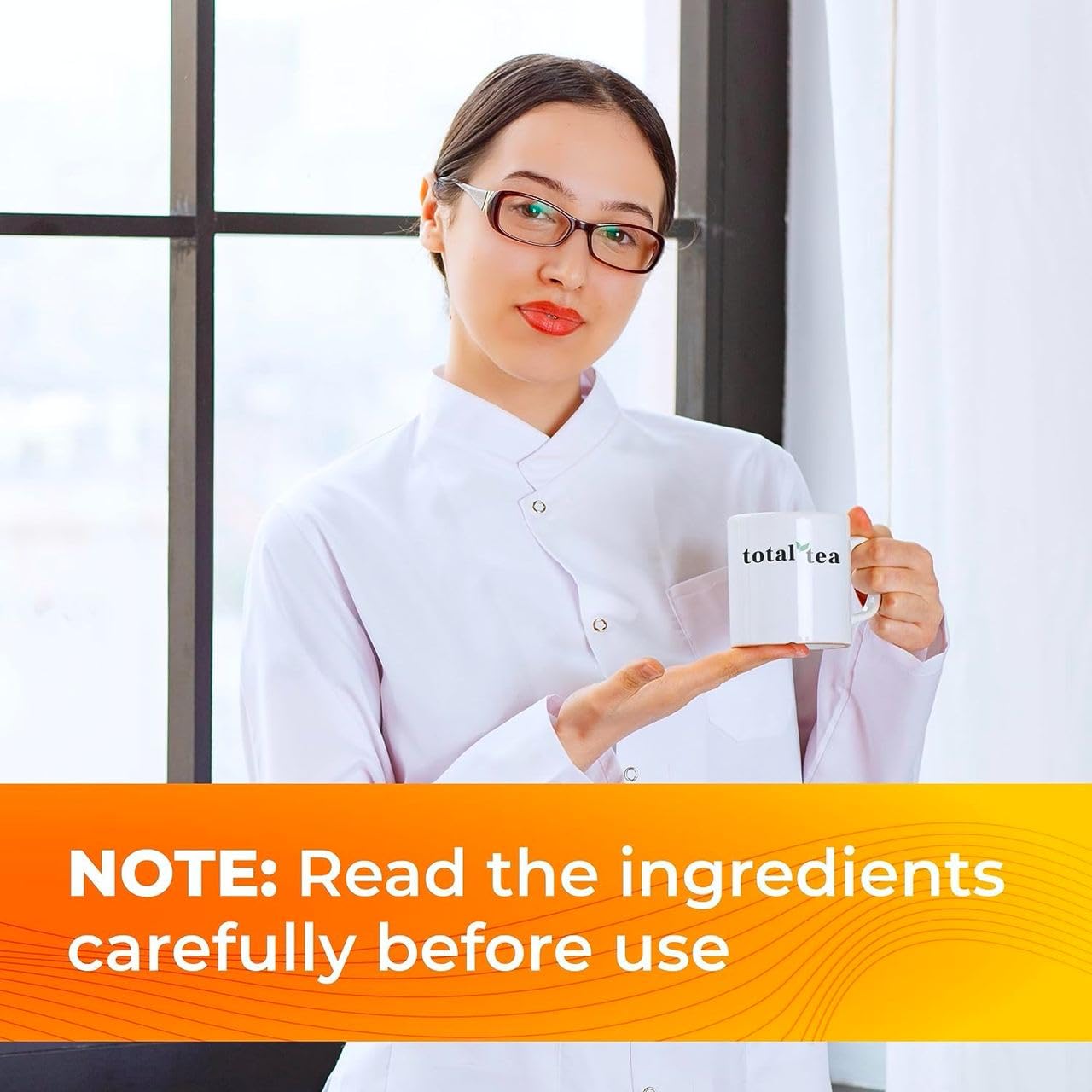 Detox Tea Caffeine Free, Herbal Tea with Chamomile, Hibiscus Tea and Ginger Root Total Tea