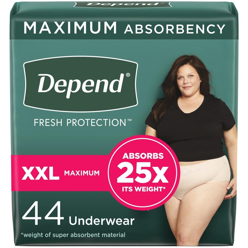 Depend Fresh Protection Adult Incontinence Underwear for Women Depend