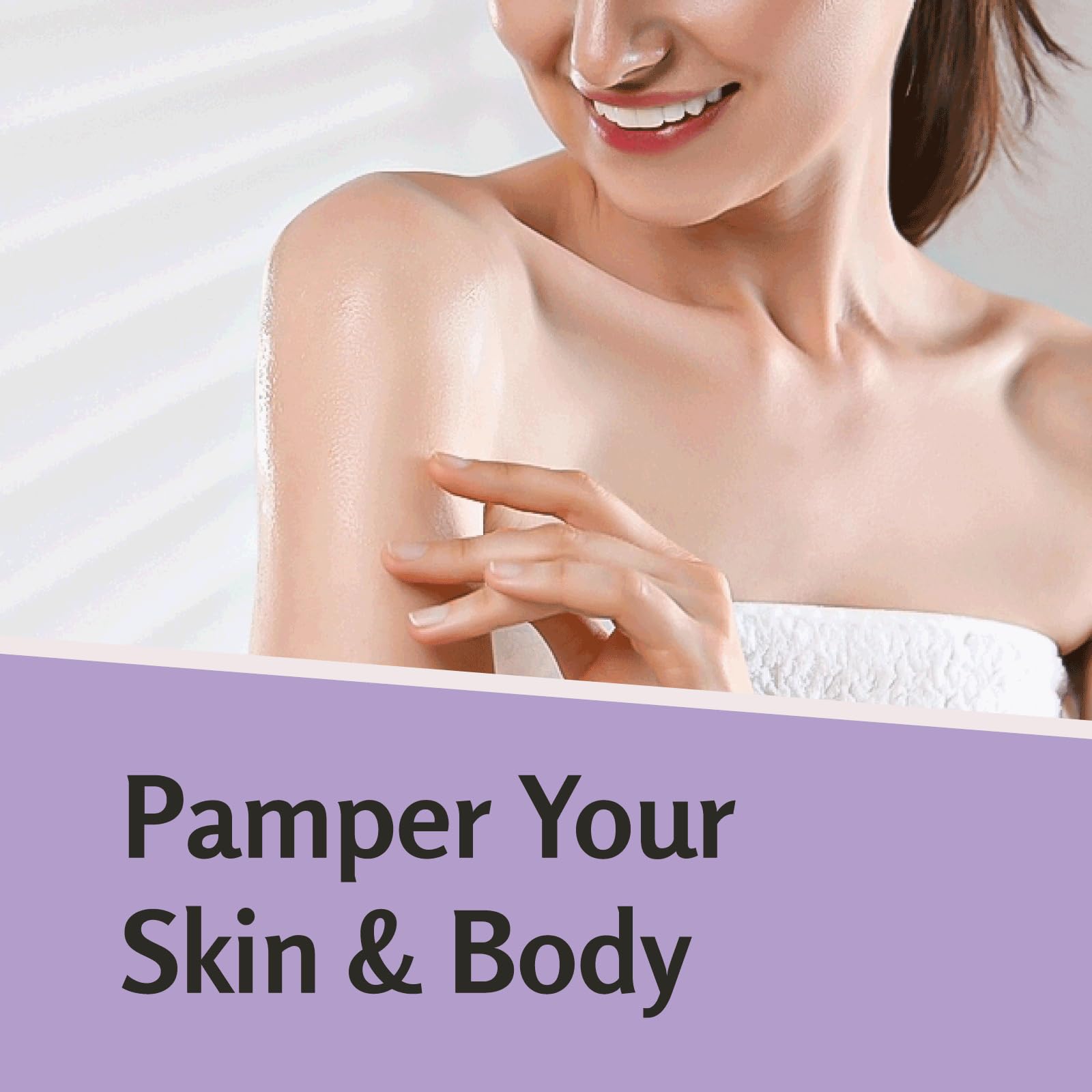 Lavender Massage Oil with Collagen and Stem Cells - Skin Tightening Massage Oil for Mass