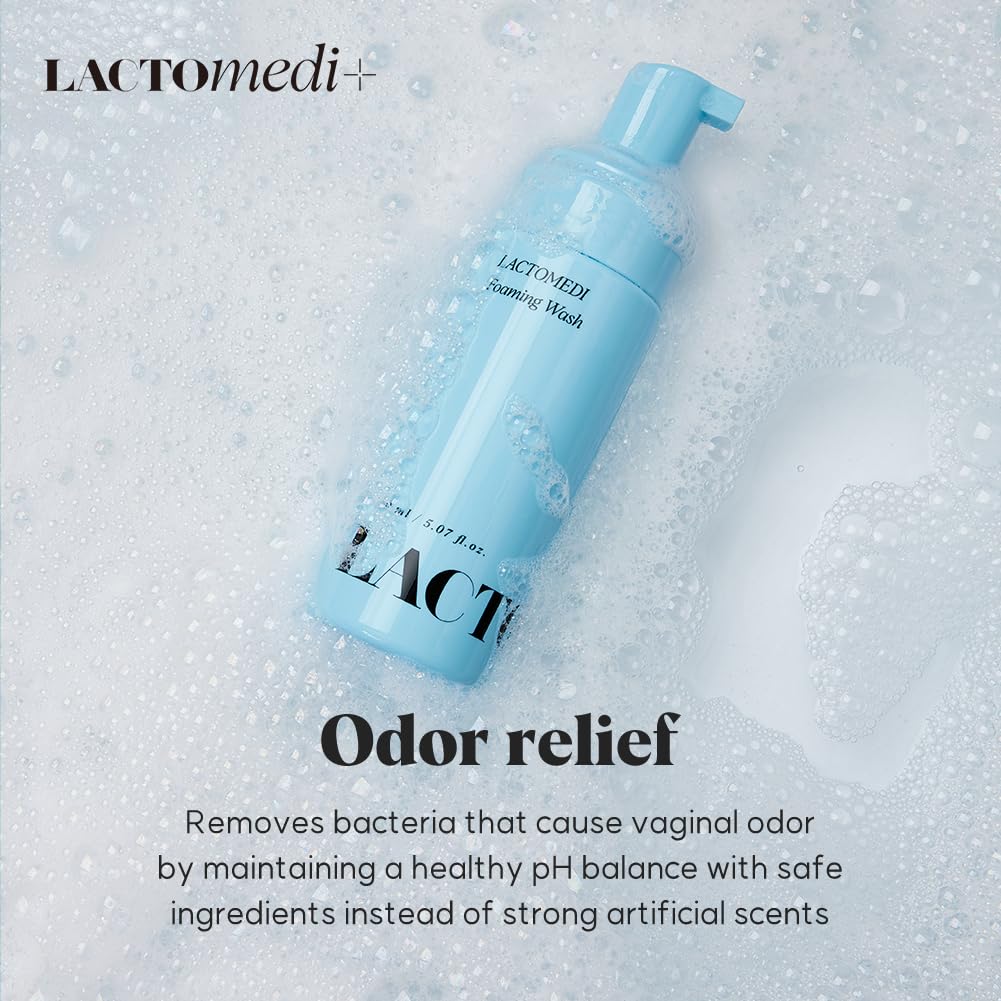 LACTOMEDI Feminine Foaming Wash | Gentle Foam Cleanser for Intimate Hygiene | pH-Balanced Formula