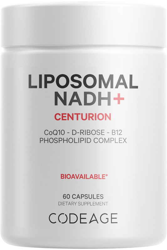 Codeage Liposomal NADH+ Supplement - CoQ10 - Vitamin B12 - D-Ribose Bioenergy
