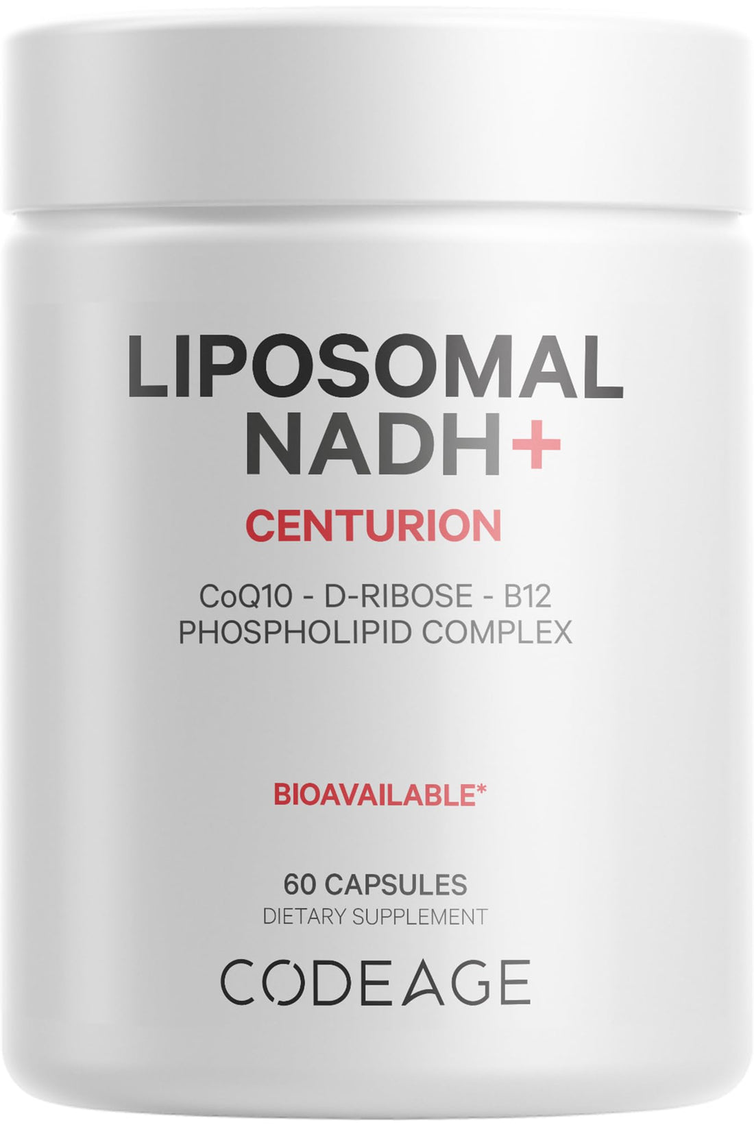 Codeage Liposomal NADH+ Supplement - CoQ10 - Vitamin B12 - D-Ribose Bioenergy