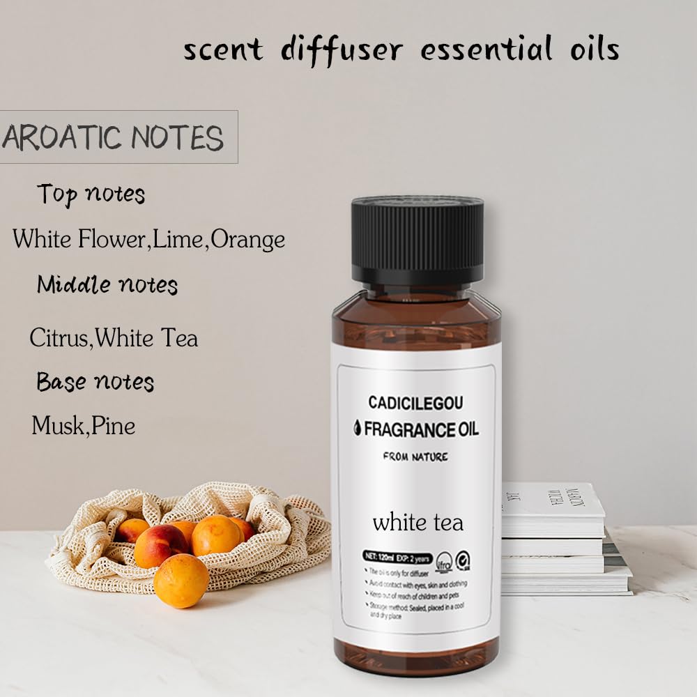 White Tea Essential Oils for Diffuser Hotel Collection - 100% Pure Orange Essential Oil Aromatherapy Oil CadicileGou