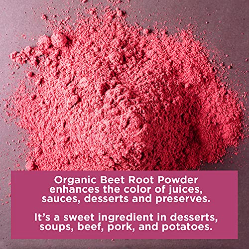 HQOExpress Organic Beetroot Powder - Organic Superfood - Nitric Oxide Booster - Non