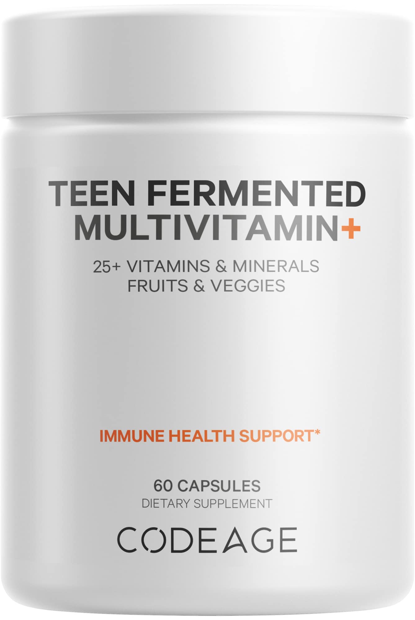 Codeage Teen’s Daily Multivitamin Supplement, 25+ Vitamins & Minerals for Teenage Boys & Girls