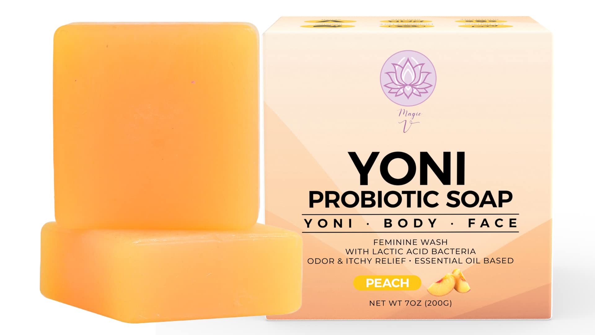 Magic V Steam Probiotic 2 Yoni Soap Bars Feminine Wash and Vaginal Wash Vaginal Odor Eliminator PH Magic V Steam