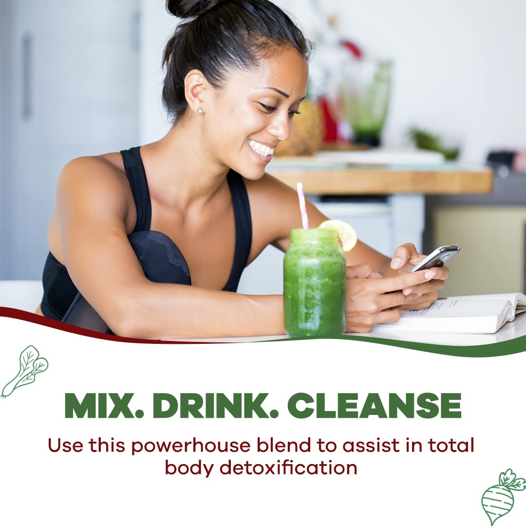 GOBIOTIX Super Greens Powder with Organic Spirulina - Superfood Supplement