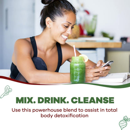 GOBIOTIX Super Greens Powder with Organic Spirulina - Superfood Supplement
