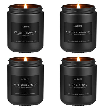 Scented Candles Set | Men Candles Set, Candles for Men Scented Candles for Home - 4 Pack Candles Scents