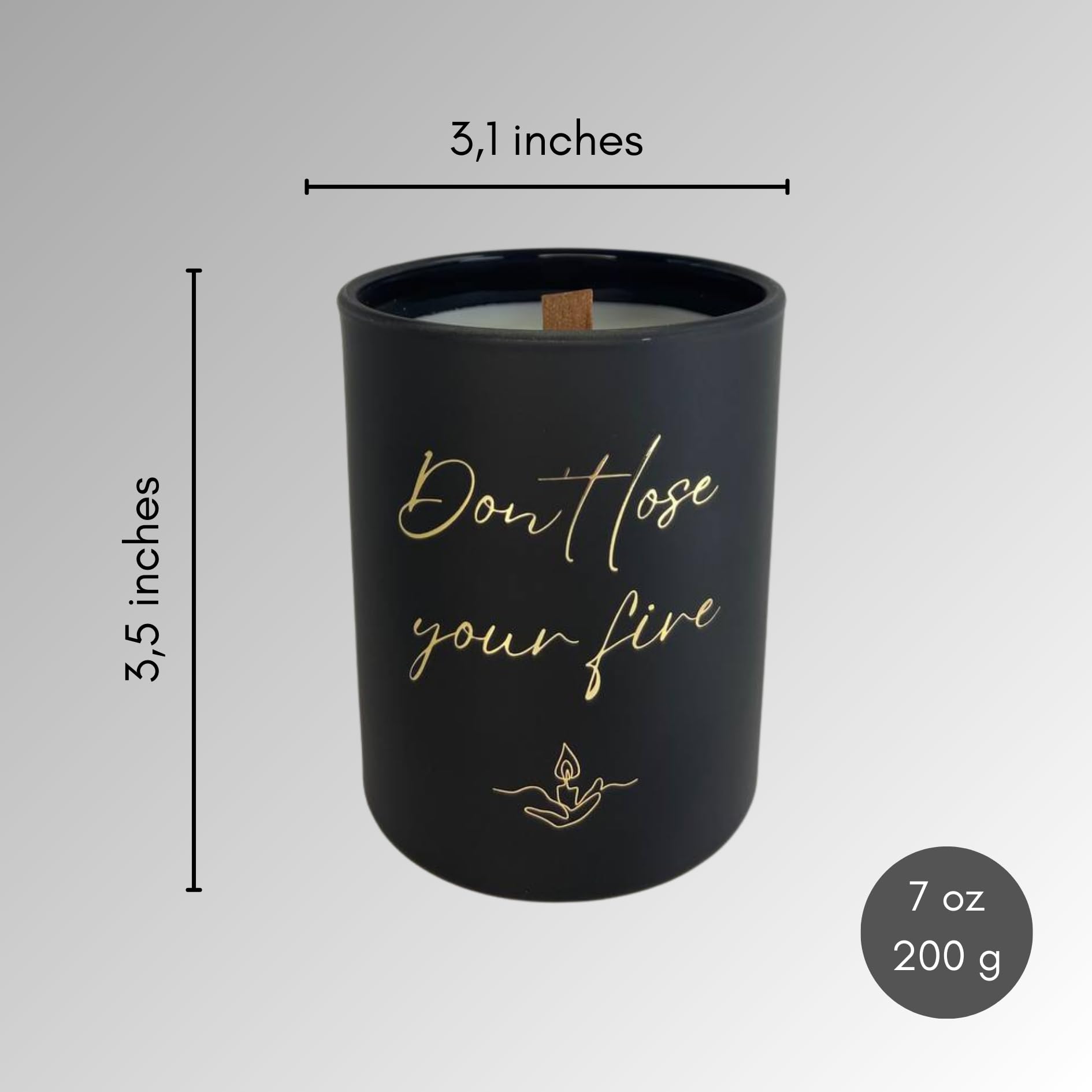 100% Natural Soy Wax Candle, Valentines Day Gifts for Women & Men, Candles for Home