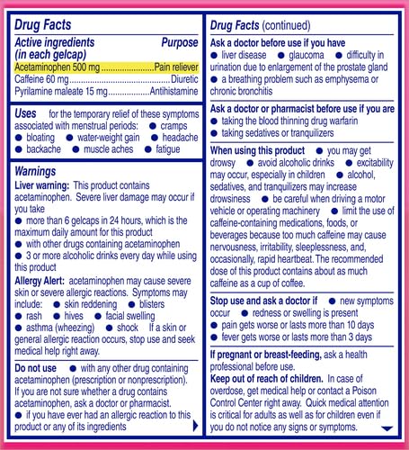 Midol Complete Gelcaps 24ct: Midol Complete Menstrual Pain Relief Gelcaps with Acetaminophen Midol