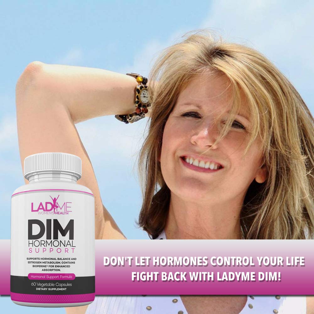 DIM Complex 150mg Hormonal Support Menopause Relief Supplement for Hot Flashes & Hormonal Acne LADYME WOMEN'S HEALTH
