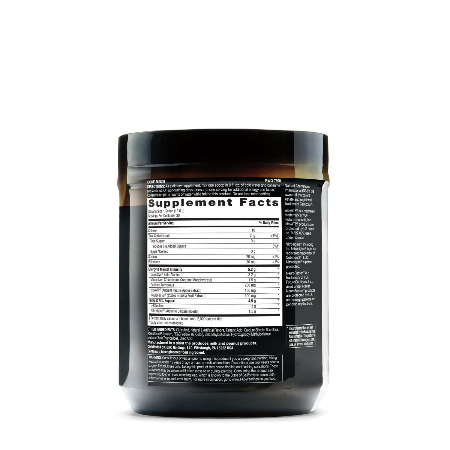 BEYOND RAW LIT | Clinically Dosed Pre-Workout Powder | Contains Caffeine BEYOND RAW