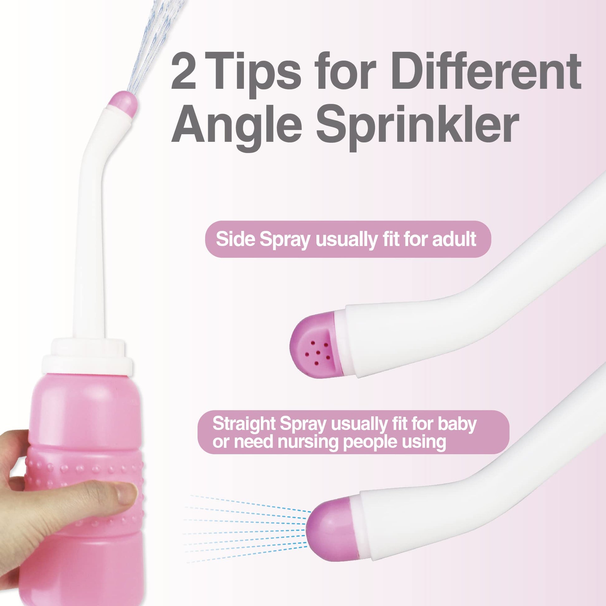 TopQuaFocus 12oz Perineal Bottle for Postpartum Care Portable Travel Peri Sprayer Bidet Postpartum TopQuaFocus