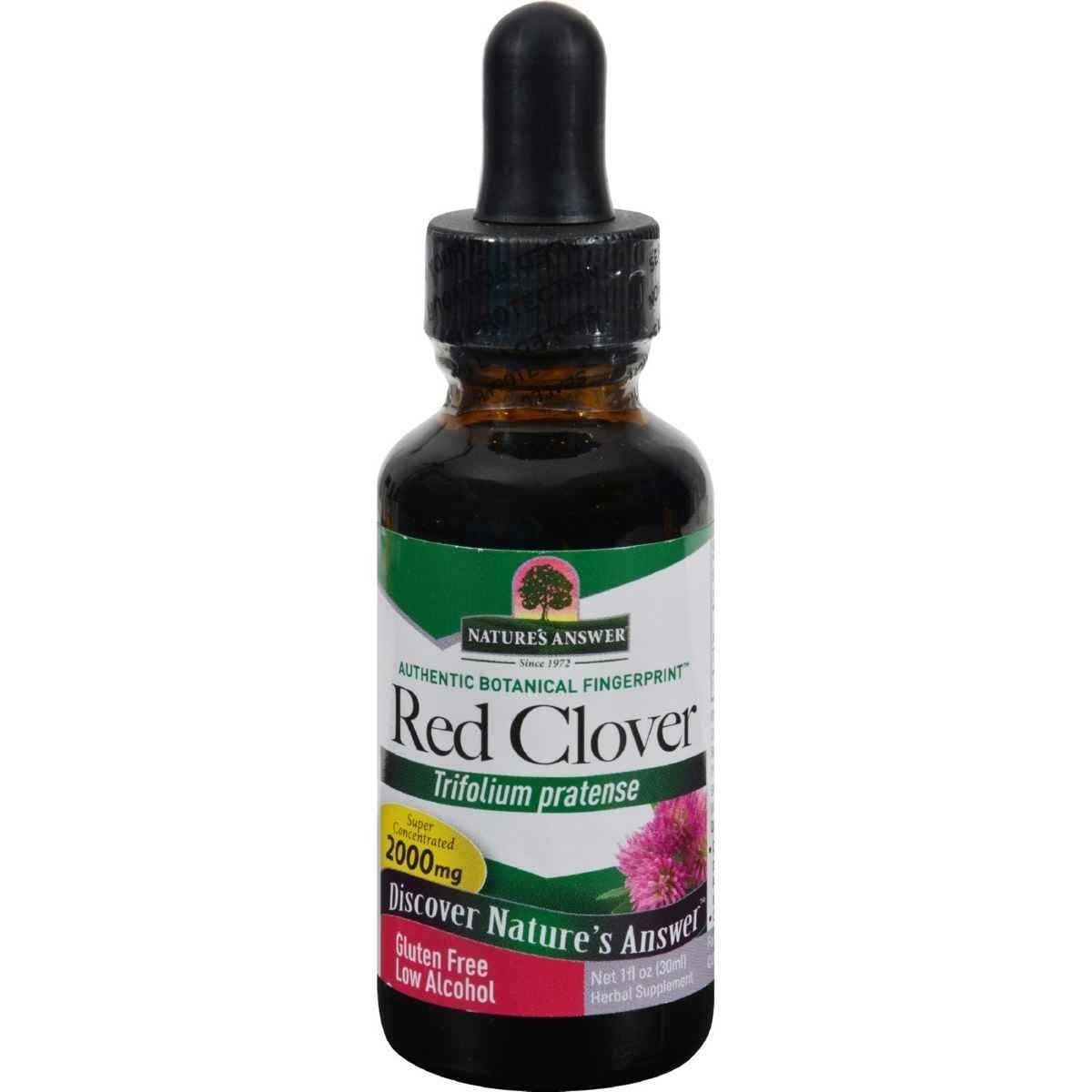 Nature's Answer Red Clover Flowering Tops, 1-Fluid Ounces | Natural Mood Support 