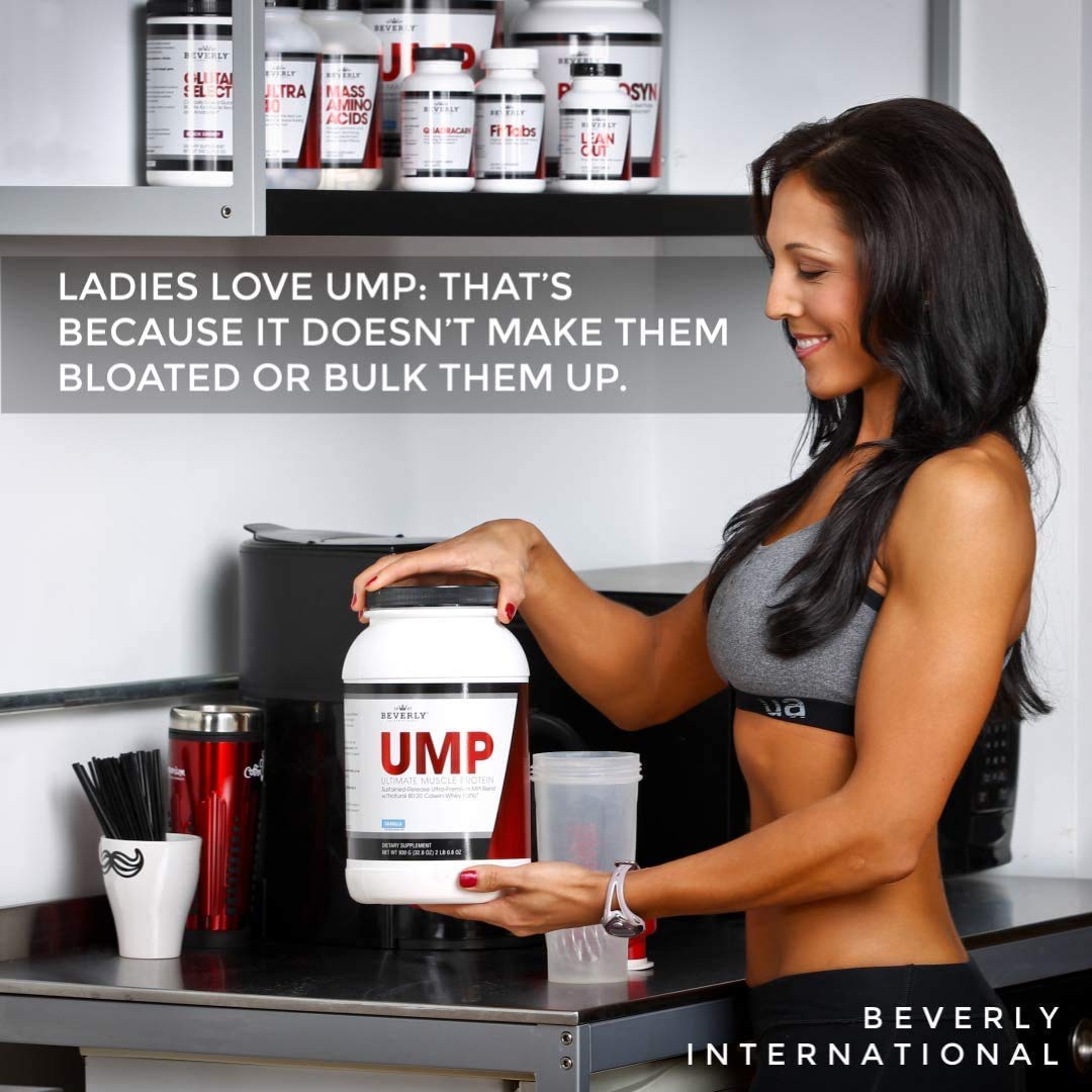 Beverly International UMP Protein Powder, Strawberry. Unique Whey-Casein Ratio Beverly International