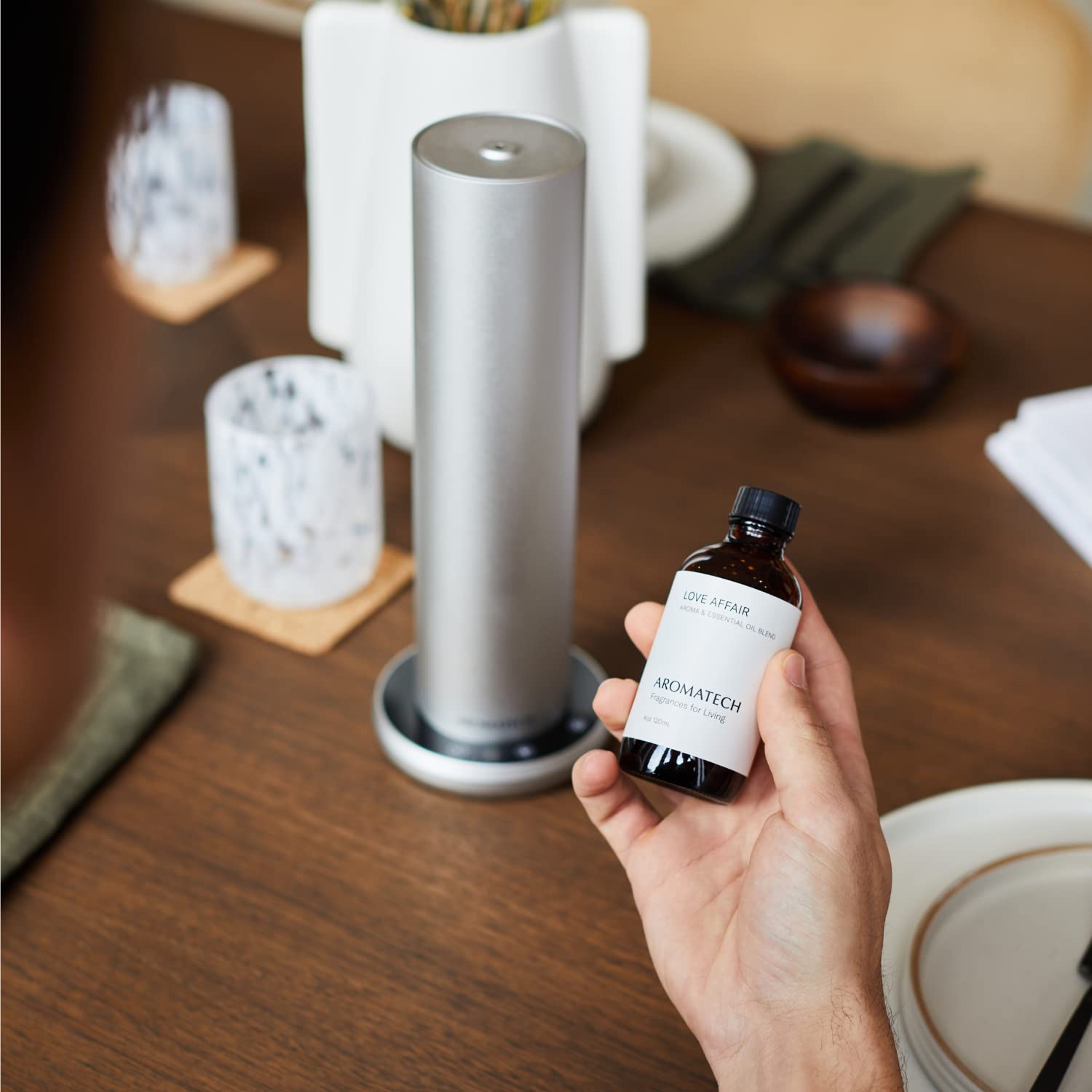 AromaTech Love Affair Aroma Essential Oil Blend, Pure Aromatherapy Diffuser Oil with Jasmine AromaTech