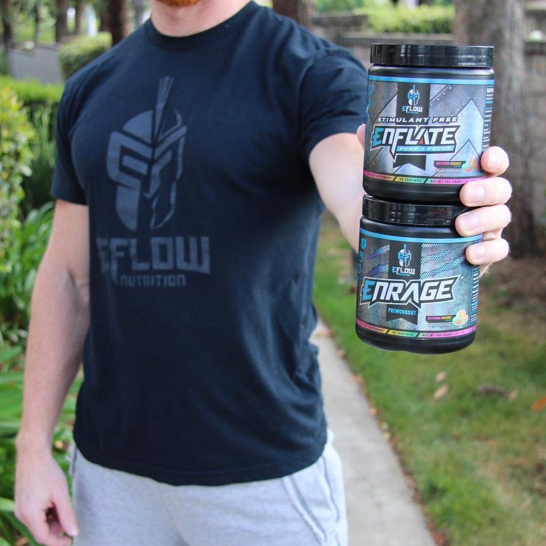 eFlow Nutrition ENRAGE Pre Workout - Energy, Focus, Pumps, and Strength - Ninja Nerds (30 Servings)