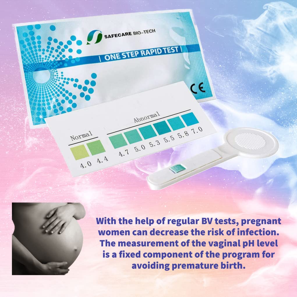One Step Vaginal pH Bacterial Vaginosis Test Kit, 5 Test Kits, BV, Yeast Infection, Feminine Vaginal Health One Step