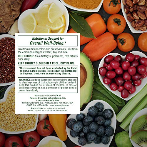 NaturesPlus Source of Life Prenatal - 800 mcg Folate, 180 Vegetarian Tablets Nature's Plus