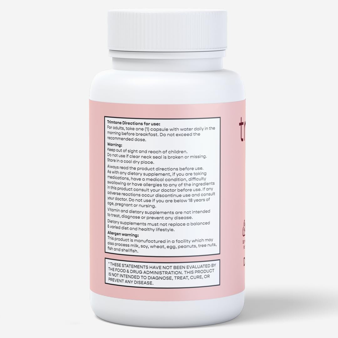 Trimtone Pills, 100% Natural Weight Management Formula for Women, Mood & Energy Trimtone